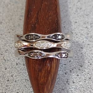 Sterling+Diamonds Stackers(8)
